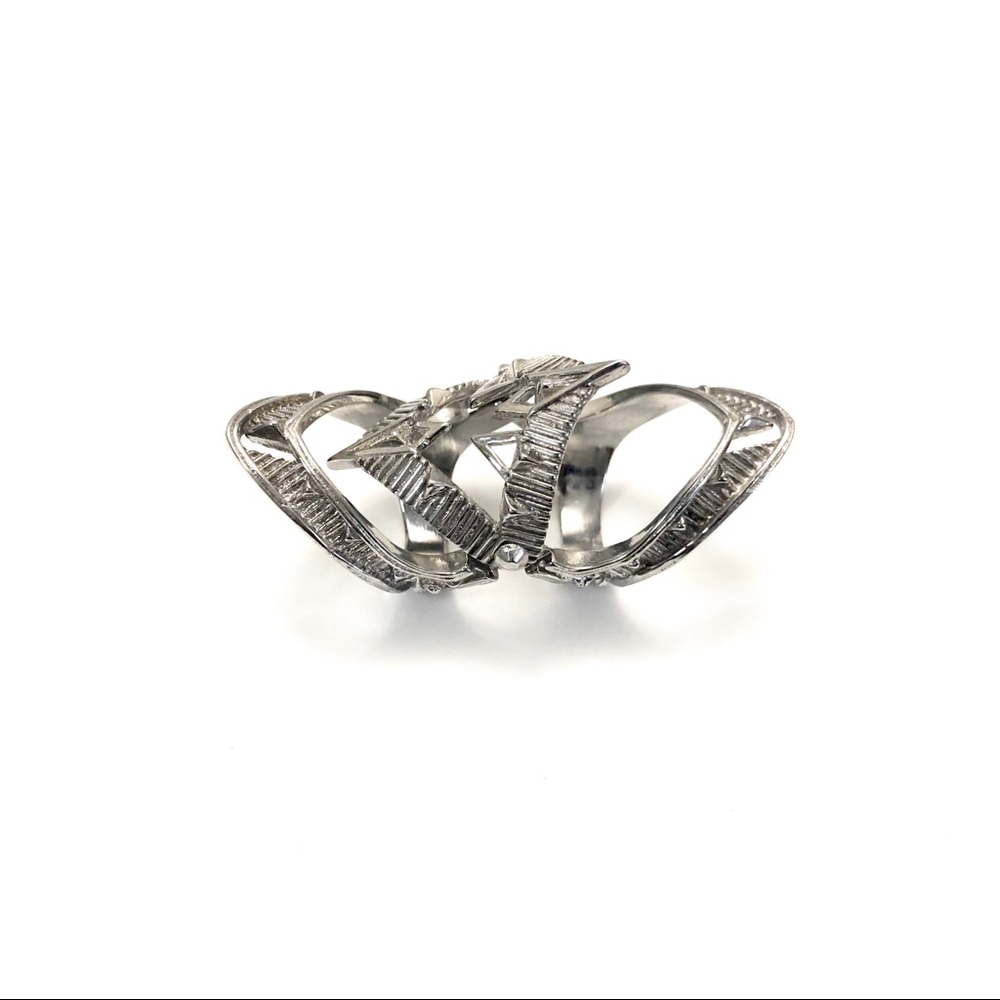 House of Harlow Palladium Plated Armor Claw Ring - Picture 5 of 6